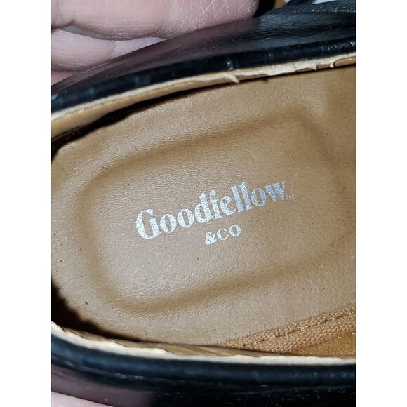 Goodfellow Men's Dress Shoes Oxford Black Faux Leather Career Evening Size 10 - Picture 4 of 15